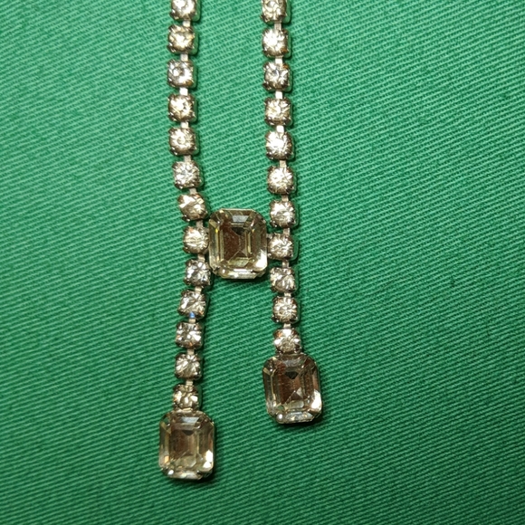 Vintage! Rhinestone Necklace Trio - Picture 2 of 7
